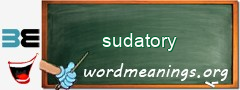 WordMeaning blackboard for sudatory